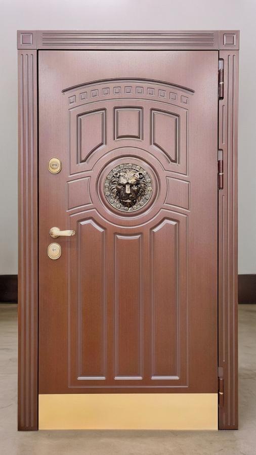 С декором лев и отбойником С декором лев и отбойником