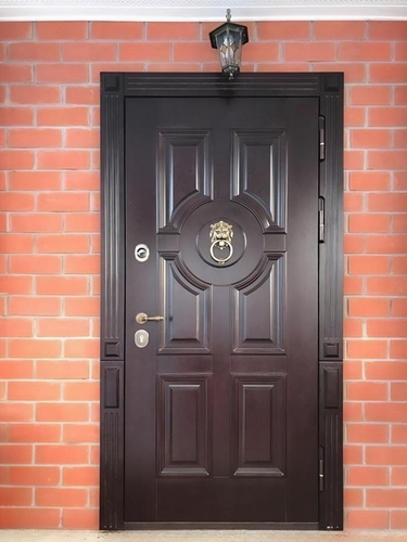 Уличная термодверь с кнокером