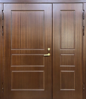 Полуторная металлическая дверь с отделкой из панелей МДФ ПВХ Полуторная металлическая дверь с отделкой из панелей МДФ ПВХ